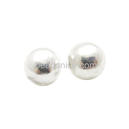 8mm 925 sterling silver beads