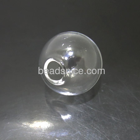 Zakka Glass Globe Pendant Locket Charm wide opening Bottle  vials pedant