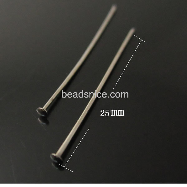 jewelry supply headpin,0.7x25mm