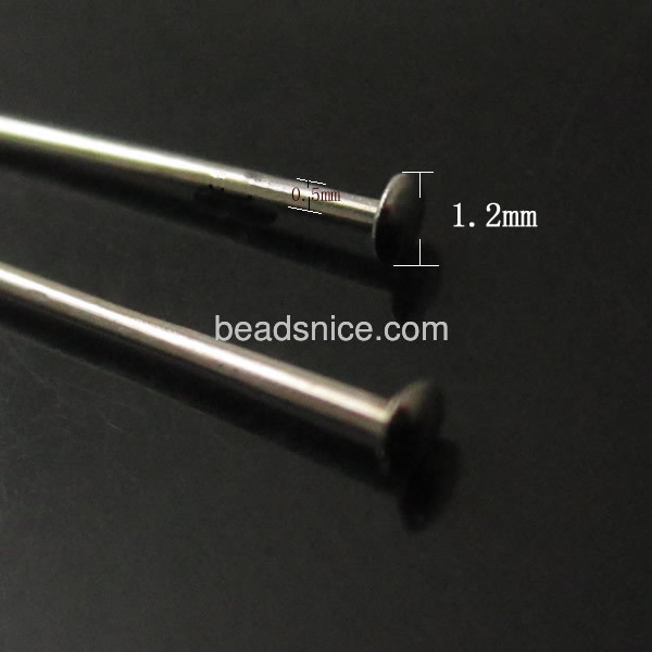 jewelry supply headpin,0.7x25mm