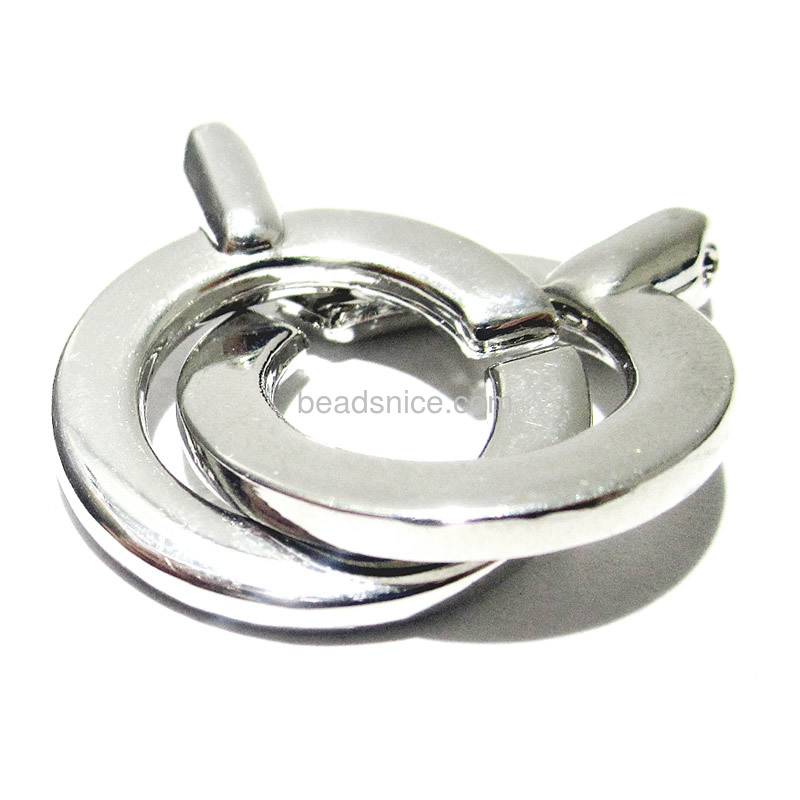 Alloy toggle clasp double rings wholesale jewelry making supplies donut