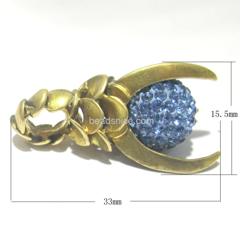 Clasp Jewelry supplies wholesale  brass