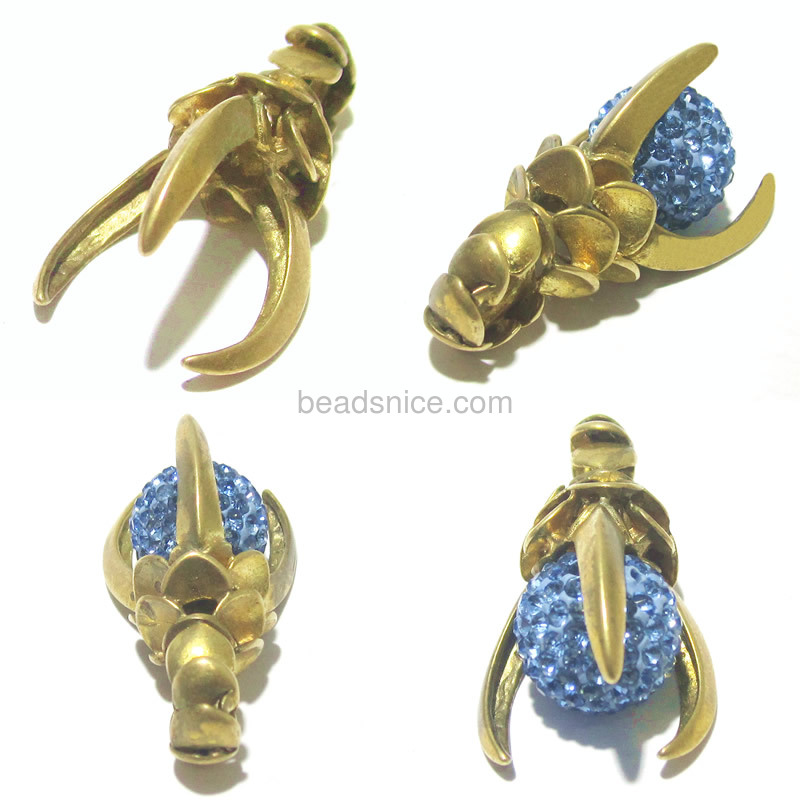 Clasp Jewelry supplies wholesale  brass