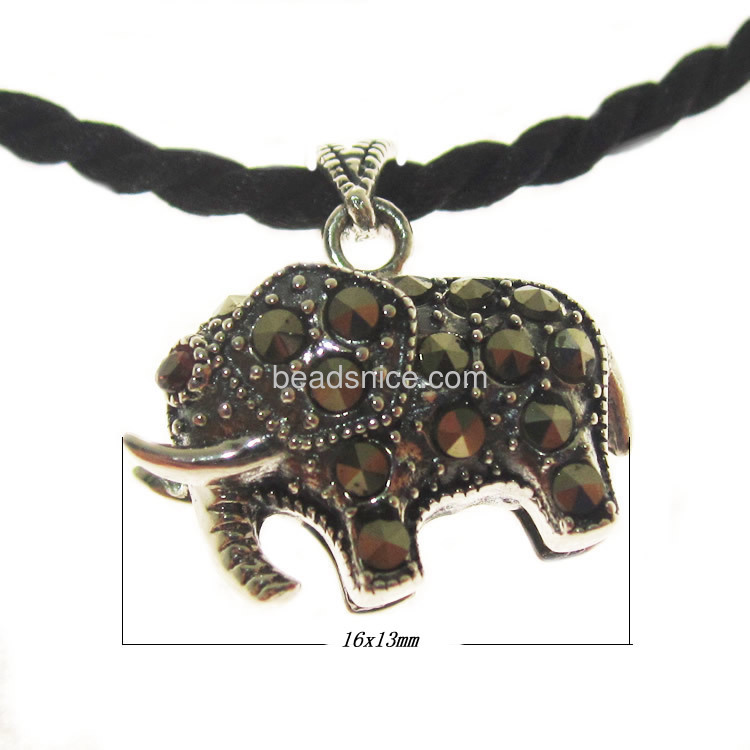 Marcasite pendant on thailand  silver elephant