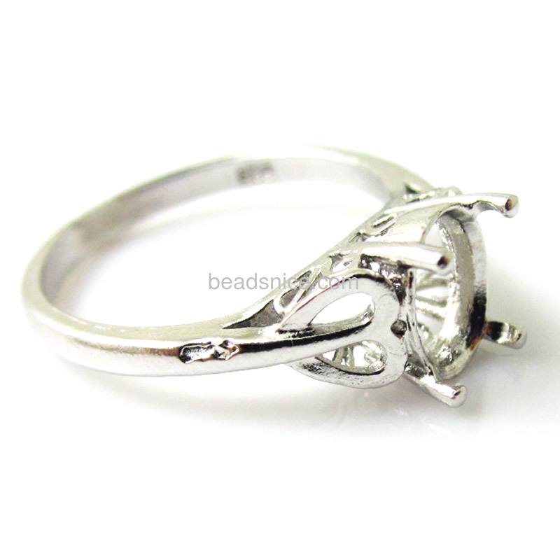 925 Sterling silver jewelry  ladies ring setting