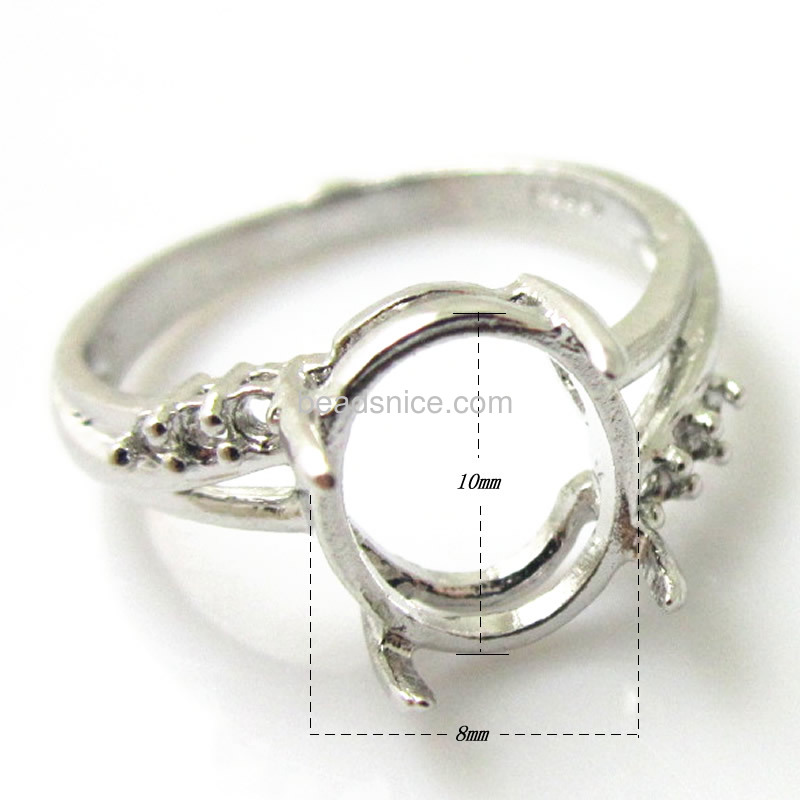 Jewelry wholesale Sterling silver ladies rings setting