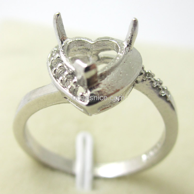 Jewelry findings wholesale sterling silver  ladies ring setting
