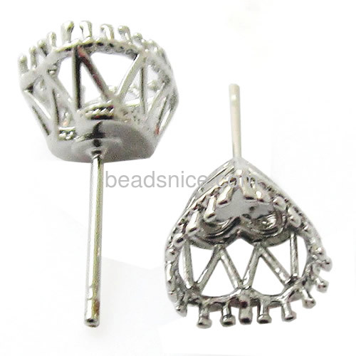 Brass earrings jewellery wholesale  for fashion  heart shape  earings
