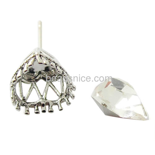 Brass earrings jewellery wholesale  for fashion  heart shape  earings