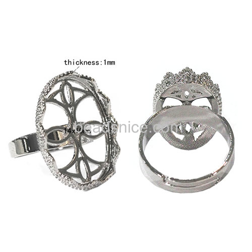Brass findings for jewelry brass rings  oval shape