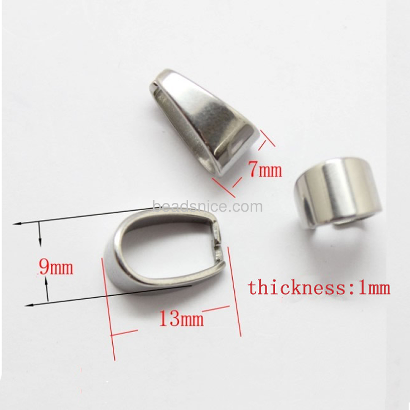 Pendant bail fashion jewelry Stainless Steel