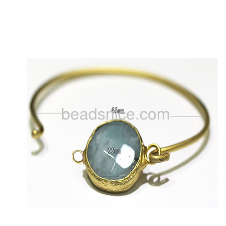 Fashion vintage bracelets ,brass,round,wide:2.5mm