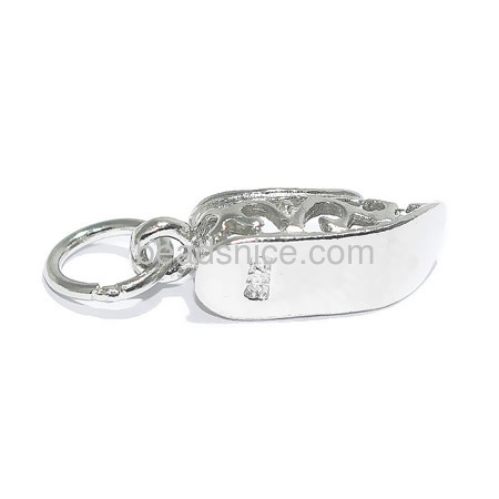 Shoes silver charms made of solid 925 sterling silver