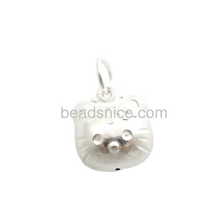 Cute cat charms pendant of 925 silver