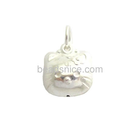 Cute cat charms pendant of 925 silver