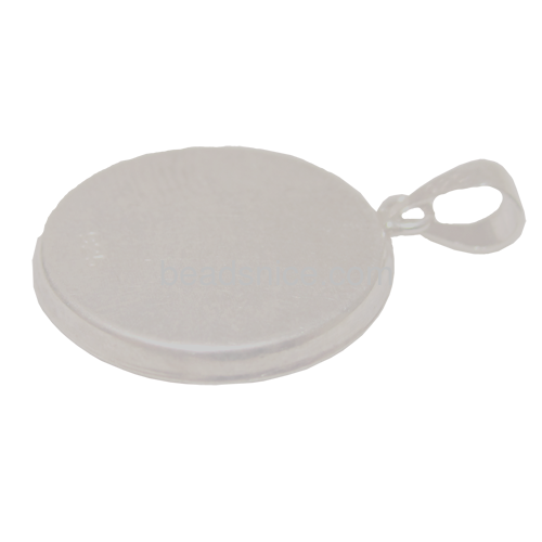 Bezel Cup Tray with Bail Sterling Silver 925 blank bezel settings