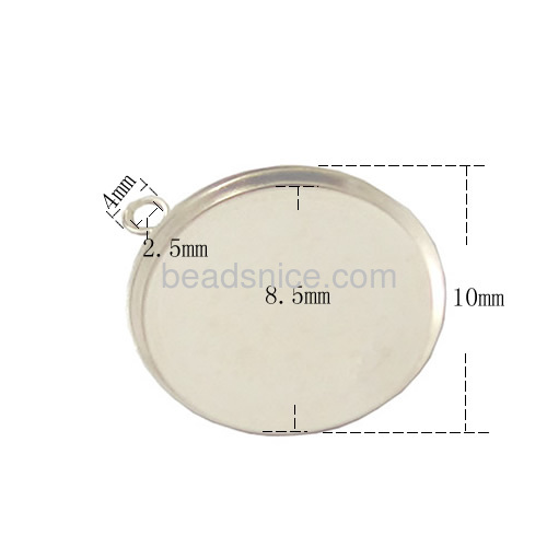 Round  Bezel  Sterling Silver 925 Low wall for gluing