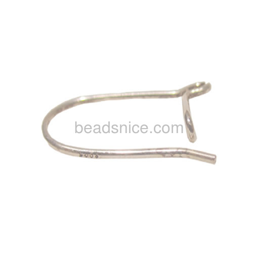 Sterling Silver Kidney Shaped Earring Wires