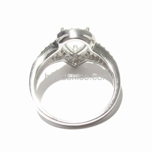 Wholesale jewelry 925 silver teardrop ring settings Wholesale jewelry 925 silver teardrop ring settings