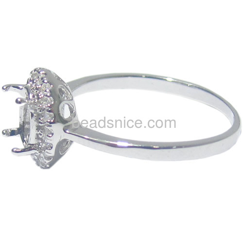 Wholesale jewelry 925 silver oval ring settings Wholesale jewelry 925 silver oval ring settings