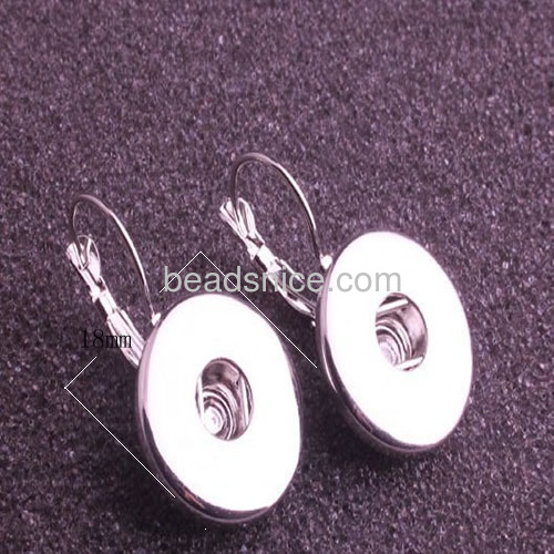 Button chunks Chunk Earrings With 18mm button chunks Button