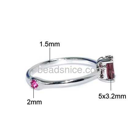 925 sterling silver ring wholesale pinky rings with tourmaline