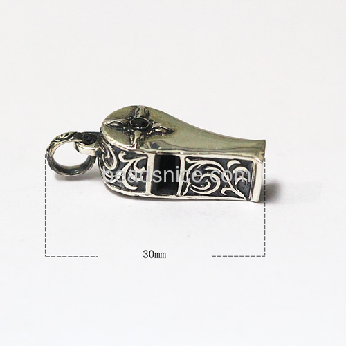 Whistle charms pendant of thai silver 925