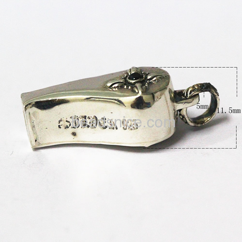 Whistle charms pendant of thai silver 925