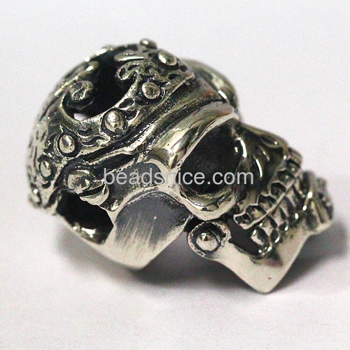 Thai silver skull pendant for vingage jewelry