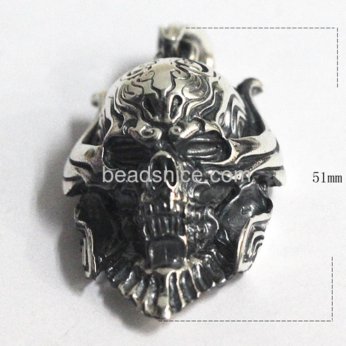 Skull pendant of thai silver wholesale fashion thailand jewelry