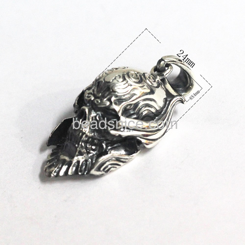 Skull pendant of thai silver wholesale fashion thailand jewelry