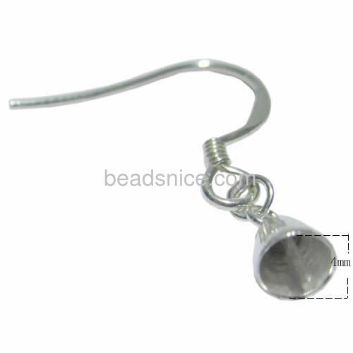 925 Sterling Silver Hook Earring Findings Dangle Earring Findings