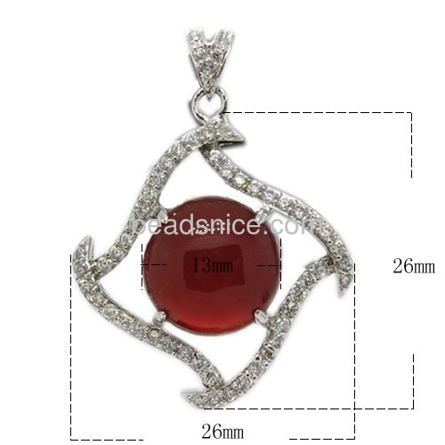 925 sterling silver gemstone pendants with onyx zircon natural stone jewelry