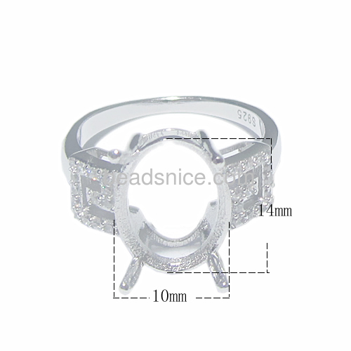 Ring mountings zircon silver in accessories jewelry