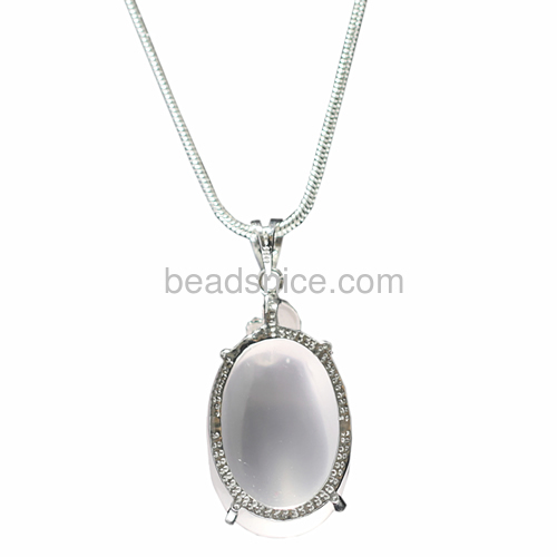 Pendant silver 925 agate women jewelry