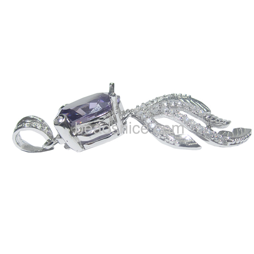 Goldfish Pendant made of sterling silver zircon and amethyst