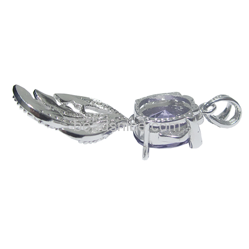 Goldfish Pendant made of sterling silver zircon and amethyst
