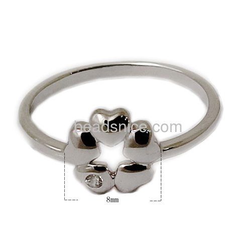 Diamond ring 925 sterling silver midi rings nice for unique gift