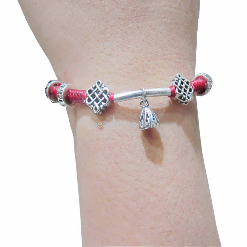 Charm bracelets sterling silver hand made