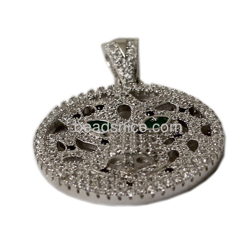 925 sterling silver zircon pendant for jewelry necklace