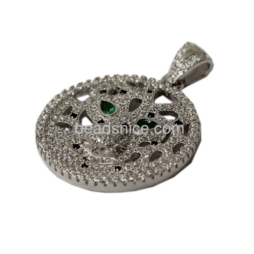 925 sterling silver zircon pendant for jewelry necklace