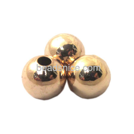 Real Gold plating beads  brass