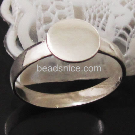 Solid 925 silver ring base 12 mm Lovely pad manual polishing  very bright many ring size for your choose