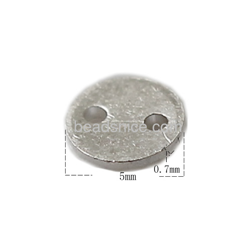 Mini sterling silver spangle disc - stamping tags