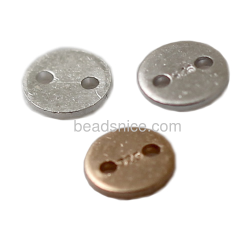 Mini sterling silver spangle disc - stamping tags