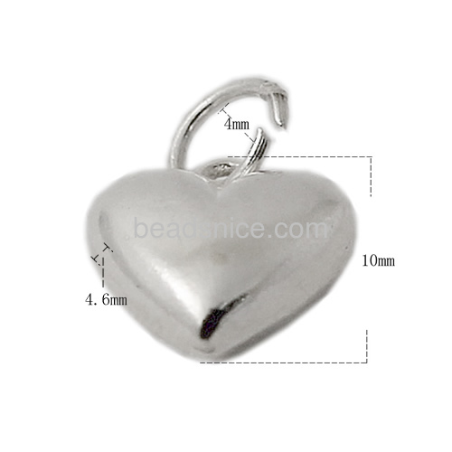 sterling silver my heart charm s for silver bracelet more color for choose