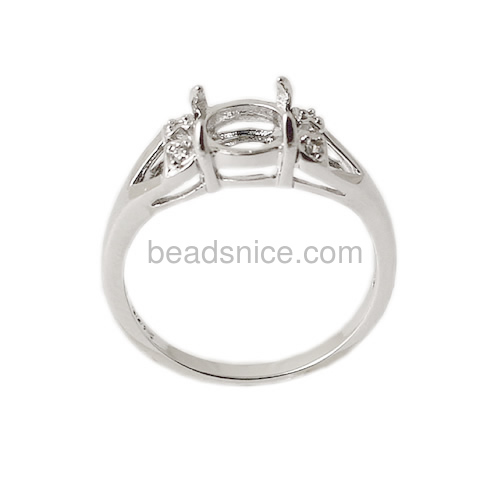 Wholesale ring settings without stones for 925 silver sets