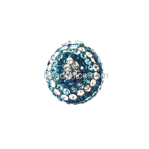 Rhinestone pendant with Clay Pave Beads