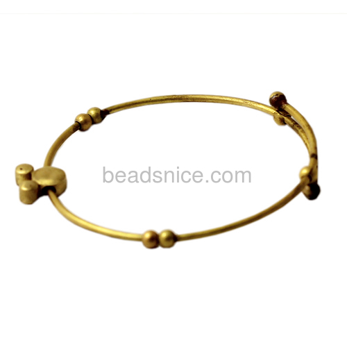 Brass fashion adjustable bracelet nice for jewelry making