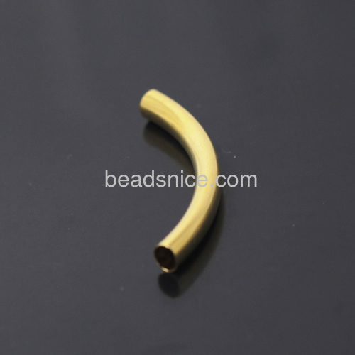 Brass ion plated  hollow tube nice for jewelry accessory